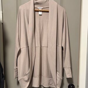 Jockey Women's Light Tan Open Front Cardigan